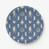 Midnight Nordic Noël! Pappteller (Vorderseite)