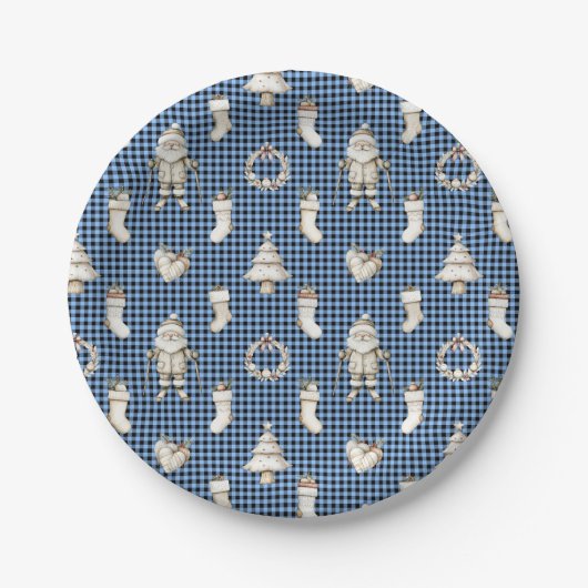 Midnight Nordic Noël! Pappteller (Vorderseite)