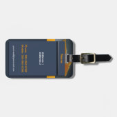 Midnight Orange Luggage Tag Gepäckanhänger (Vorderseite horizontal)