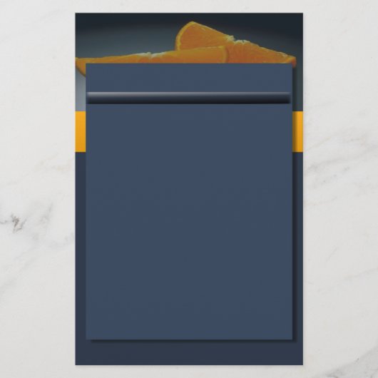 Midnight Orange Stationery Briefpapier (Vorderseite)