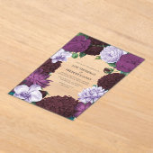 Midnight Orchid, Velvet Aubergine & Misty Mauve Acryleinladungen (Ablage )