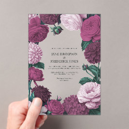 Midnight Orchid, Velvet Aubergine & Misty Mauve Acryleinladungen