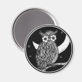 Midnight Owl Magnet (Vorderseite/Rückseite)