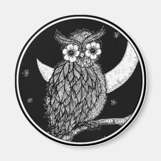 Midnight Owl Magnet (Vorne)