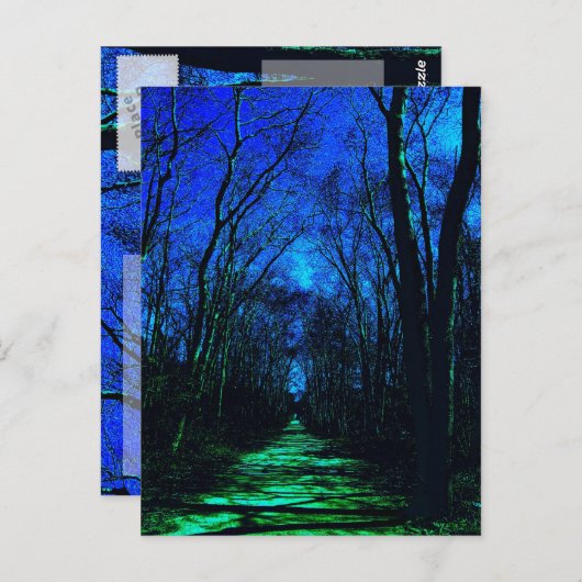 Midnight Path Postcard Postkarte (Vorne/Hinten)