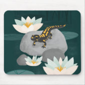 Midnight Pond Fire Salamander Mousepad (Vorne)
