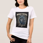 Midnight Protocol Eulen-T-Shirt Tri-Blend Shirt (Vorderseite)