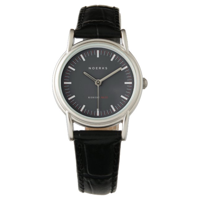 Midnight Pulse Analog Watch Face Armbanduhr (Vorderseite)