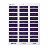 Midnight Purple Minimal Name (Vorne)