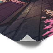 Midnight Ramen Lo-Fi Cityscape Poster (Ecke)