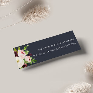 Midnight Romance Wedding Website RSVP Cards