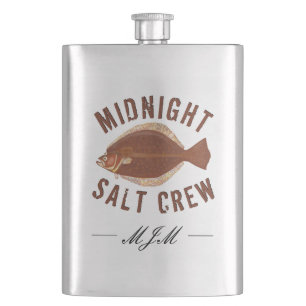 Midnight Salt Crew Flunder Fluke Angeln Flachmann