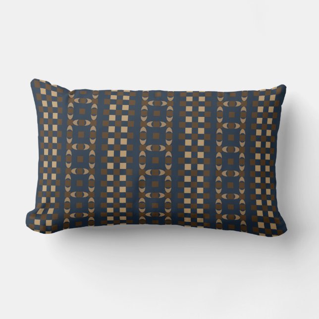 Midnight Sand Pattern Throw Pillow Lendenkissen (Vorderseite)