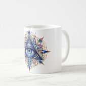 Midnight Sapphire Eye Kaffeetasse (VorderseiteRechts)