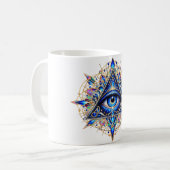 Midnight Sapphire Eye Kaffeetasse (Vorderseite Links)