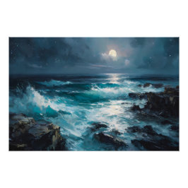 Midnight Serenade: Lunar Tide Poster