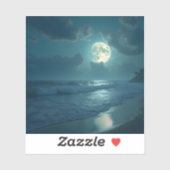 Midnight Shore - Square Vinyl Aufkleber (Blatt)