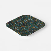 Midnight Sky Abstraction Pappteller (Gewinkelt)