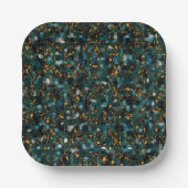 Midnight Sky Abstraction Pappteller (Vorderseite)