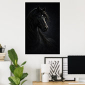 Midnight Sky | Horse Art | Poster (Heimbüro)