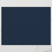 Midnight Sky Twinkle Star Tri Fold Wedding Program (Rückseite)