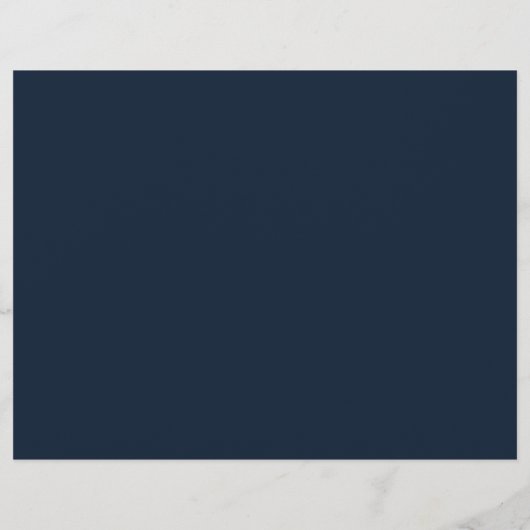 Midnight Sky Twinkle Star Tri Fold Wedding Program (Rückseite)