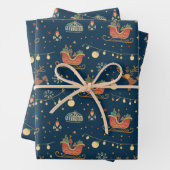 Midnight Sleigh Ride Geschenkpapier Set (Beispiel)