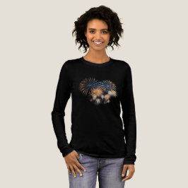 Midnight Spark: Feuerwerk 2026 Langarmshirt Tri-Blend Shirt
