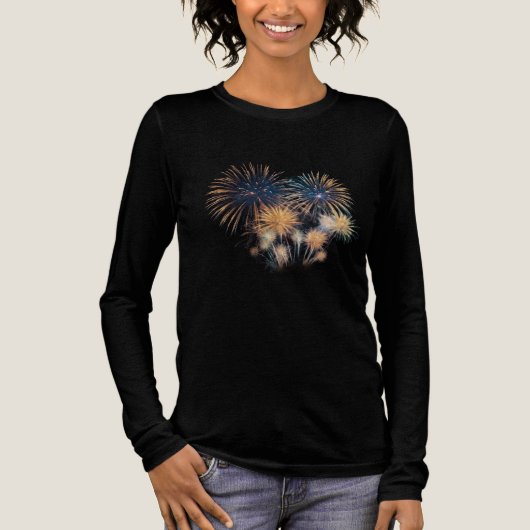 Midnight Spark: Fireworks 2026 Long Sleeve Tee (Vorderseite)