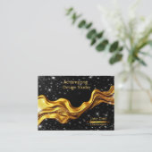 Midnight Star Gold – Himmelsmarken Visitenkarte (Stehend Vorderseite)