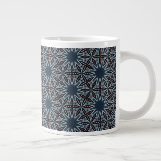 Midnight Starburst Lattice Jumbo-Tasse (Rechts)