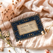 Midnight Stars Celestial Wedding Dankeskarte