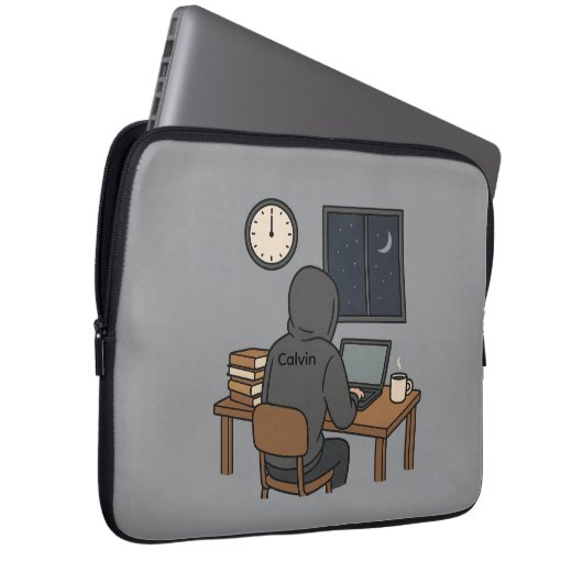 Midnight Study Laptopschutzhülle (Vorne Rechts)