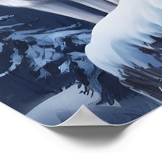 Midnight Summit Wolves Trio Poster (Ecke)