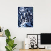 Midnight Summit Wolves Trio Poster (Heimbüro)