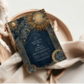 Midnight Sun Celestial Wedding Einladung