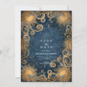 Midnight Sun Celestial Wedding Save The Date (Vorderseite)
