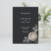Midnight Thistle Celestial Hochzeit - Termin vorme Save The Date (Stehend Vorderseite)