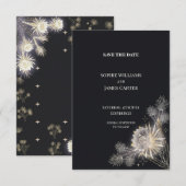 Midnight Thistle Celestial Hochzeit - Termin vorme Save The Date (Vorne/Hinten)