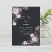 Midnight Thistle Celestial Hochzeitseinladung Einladung (Stehend Vorderseite)