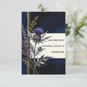 Midnight Thistle Copper Save The Date (Stehend Vorderseite)
