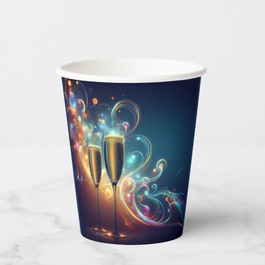 Midnight Toast Party Cups Pappbecher (Vorderseite)