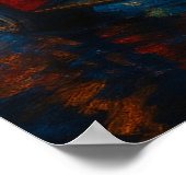 Midnight Velocity Car Poster (Ecke)