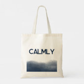 Midnight Watercolor Tote Bag Tragetasche (Rückseite)