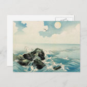 Midnight Waves Postkarte (Vorne/Hinten)