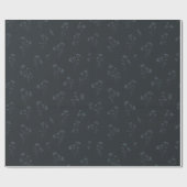 Midnight Wildflower Wrapping Paper Geschenkpapier (Flach)