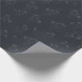 Midnight Wildflower Wrapping Paper Geschenkpapier (Ecke)