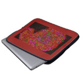 Midnight's Bloom Laptop-Hülle Laptopschutzhülle (Vorne Knopf)