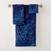 Midnite Blue Confetti Badhandtuch Set (Insitu)