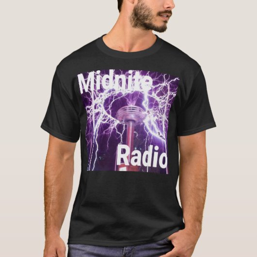 Midnite Radio Underground Internetstation T-Shirt (Vorderseite)